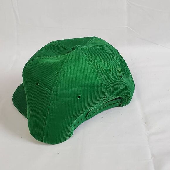 Vintage Pioneer Seed Corn Corduroy Hat Green Snapback Cap Old Logo Patch USA Far - Picture 6 of 6